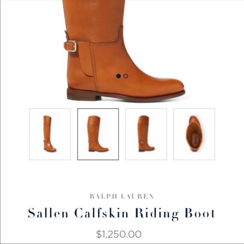 NEW Ralph Lauren Collection Black Riding Boot